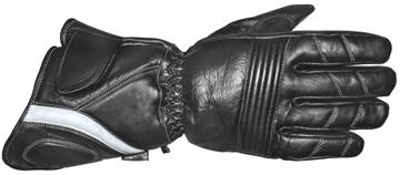 Gaunt-Concho-P Leather Padded Motorcycle Gauntlet Gloves with Concho Large View